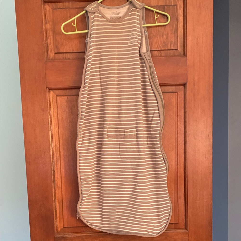 Woombie Striped Sleeveless Baby Sleep Sack - Gray - Picture 2 of 12